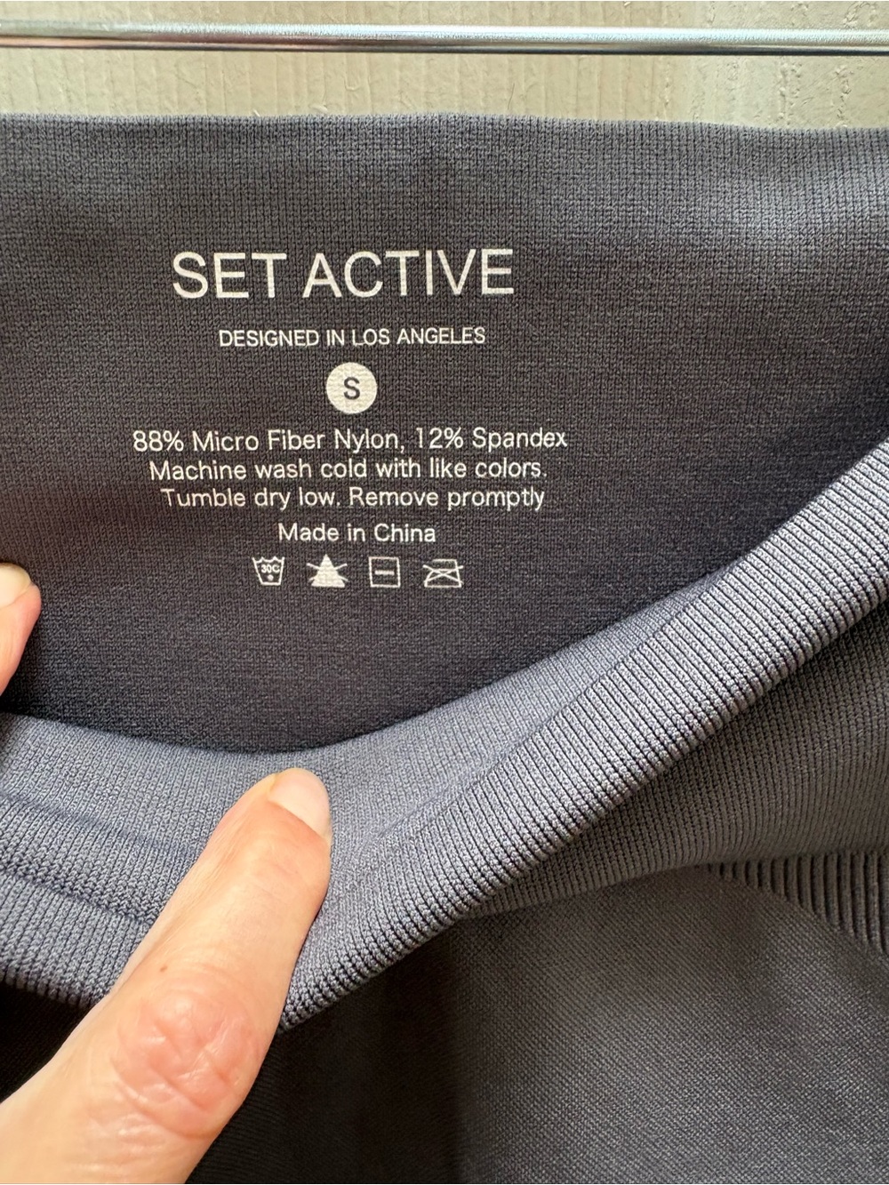 SET Active Women's Athletic Shorts Trio - Gray, Teal, Red - Picture 7 of 10